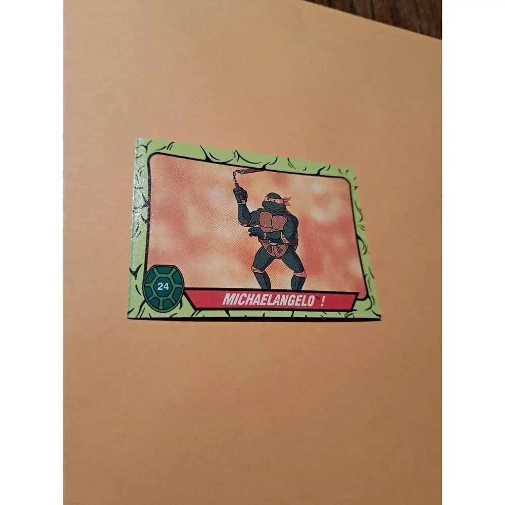 1989 Topps TMNT Michelangelo Trading Card 24 Teenage Mutant Ninja Turtles